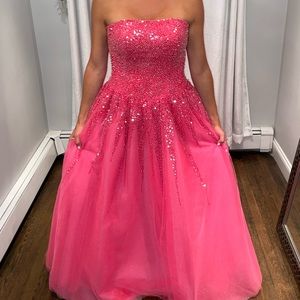 Pink prom dress